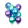 50 Balões Metálico Glossy Roxo